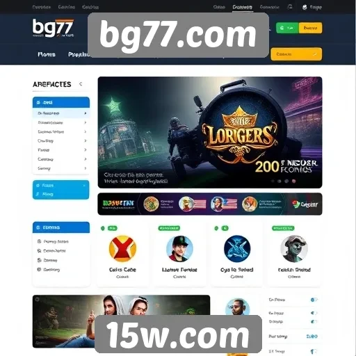 Análise da interface do usuário em bg77.com